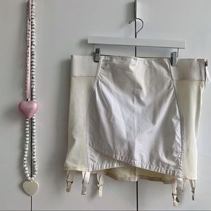 CORETTE Vintage Corset Girdle Style No. 5223 44” Garters White